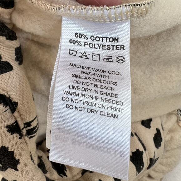 Tiny Tribe Girls Jumpsuit 4T Beige Black Abstract Animal Print Ruffle Straps - Picture 11 of 12